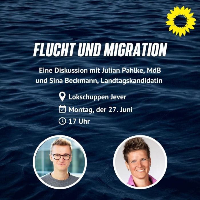 Flucht und Migration: Julian Pahlke zu Gast bei Sina Beckmann