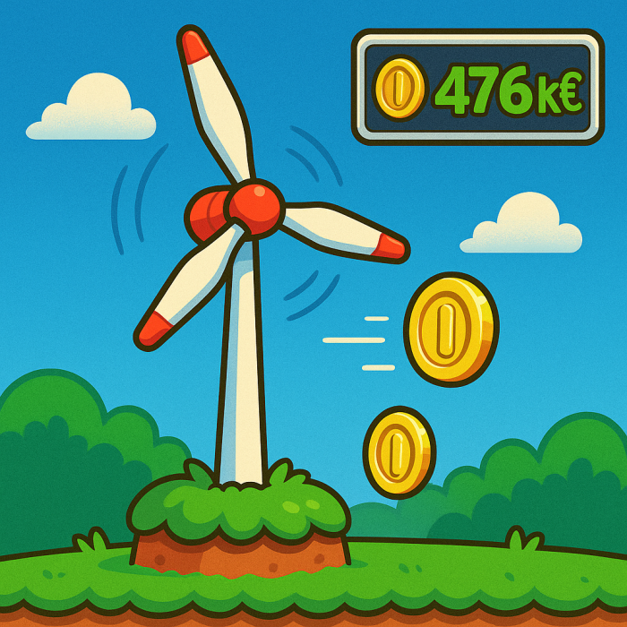 Windrad Super Mario Style